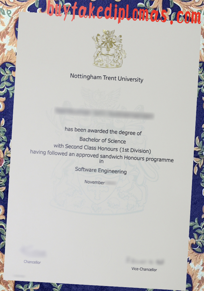 Fake Nottingham Trent University Degree