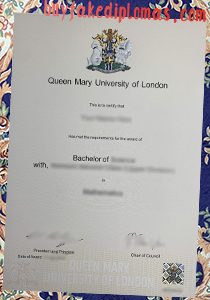Fake Queen Mary University of London Degree