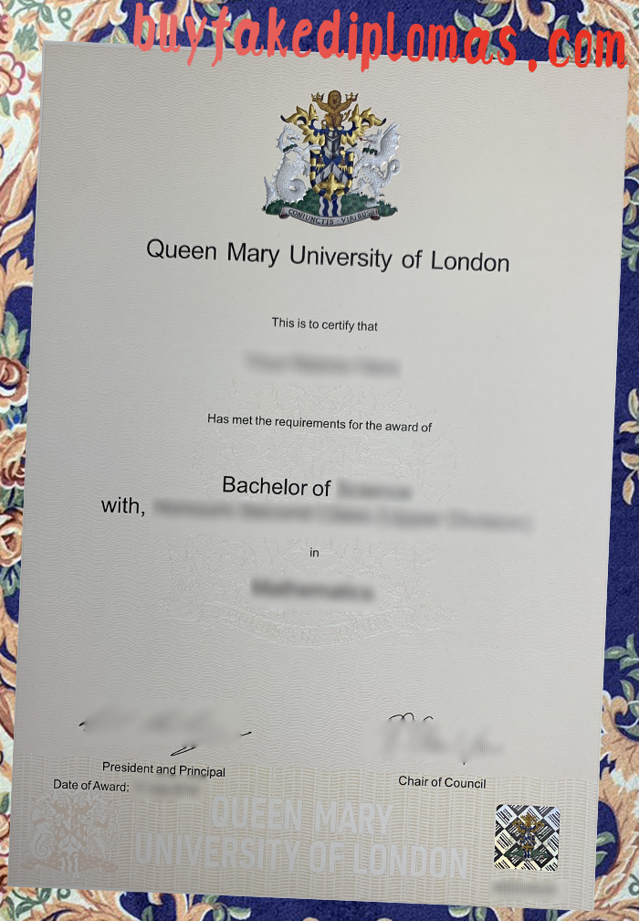 Fake Queen Mary University of London Degree