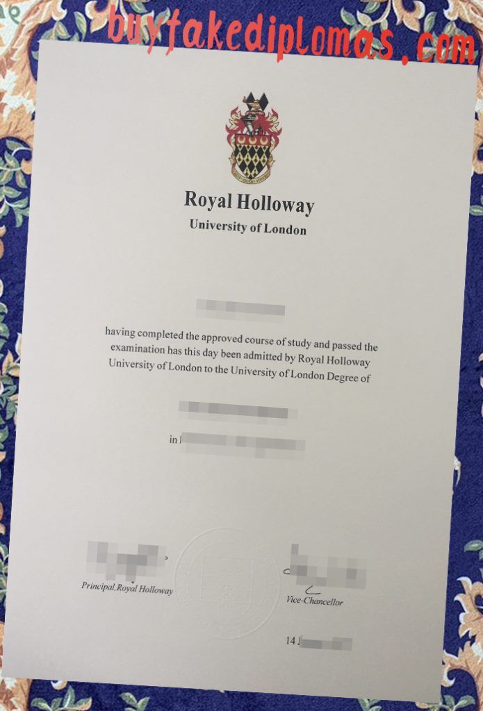 Fake Royal Holloway University of London Degree