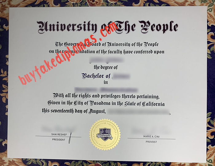 Fake University of People Diploma