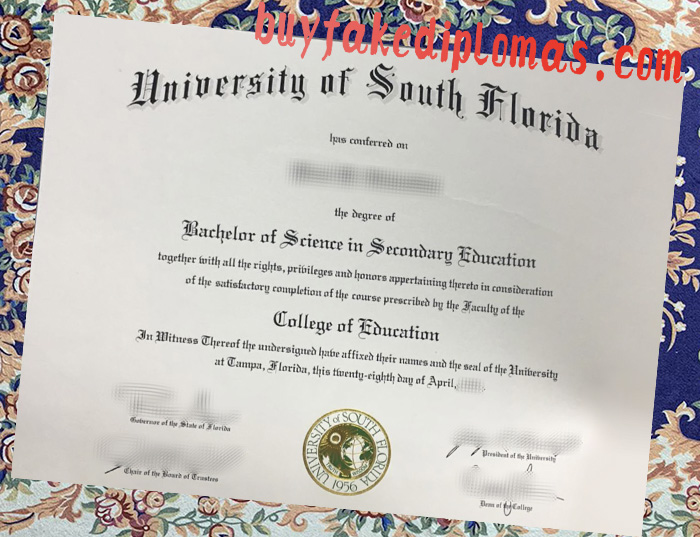 Fake University of South Florida Degree