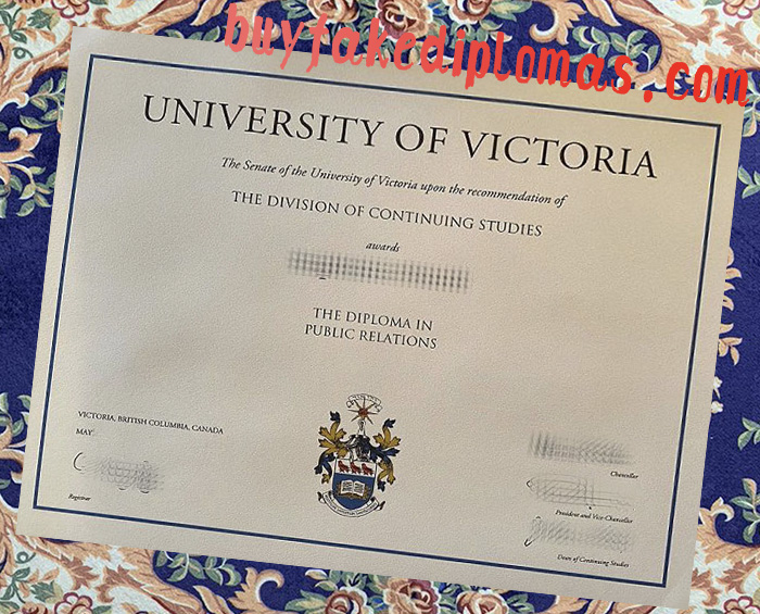 Fake University of Victoria Diploma