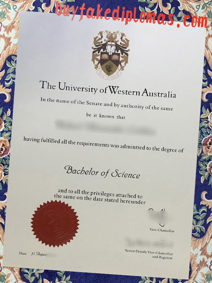 Fake University of Western Australia Degree