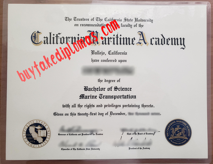 Fake California Maritime Academy Degree