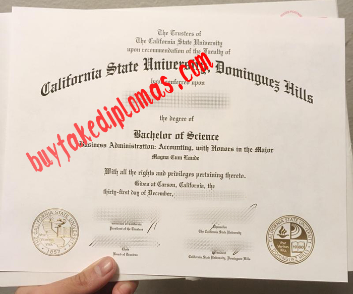 Fake California State University Dominguez Hills Degree