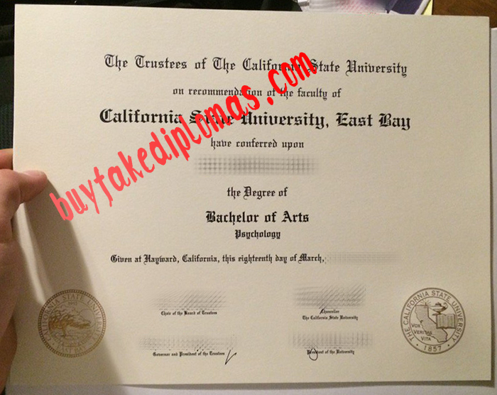 Fake California State University East Bay Degree