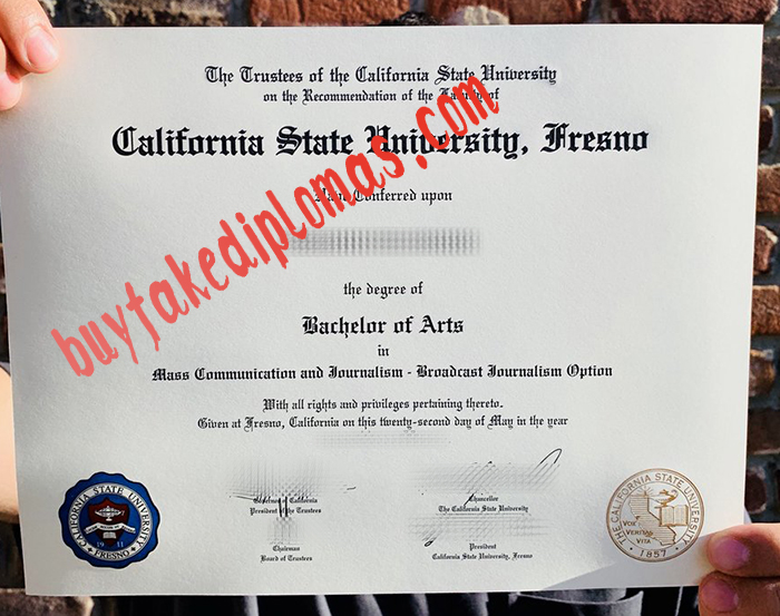 Fake California State University Fresno Degree