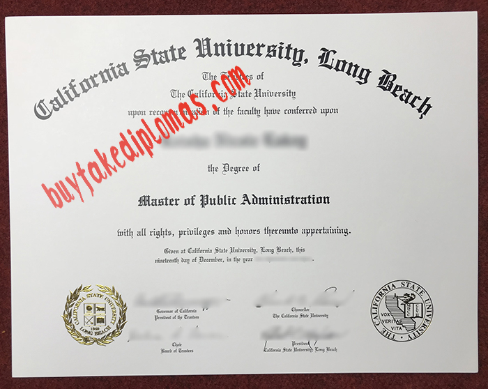 Fake California State University Long Beach Degree