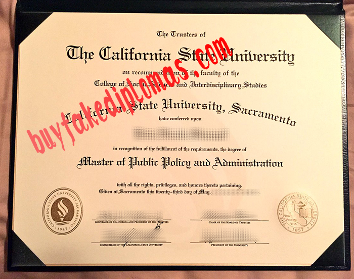 Fake California State University Sacramento Degree