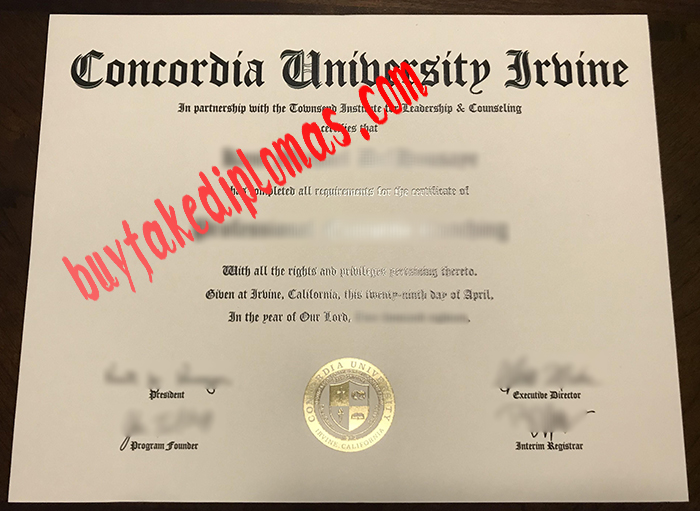 Concordia University Irvine Fake Diploma | Buy Fake Diplomas, High ...