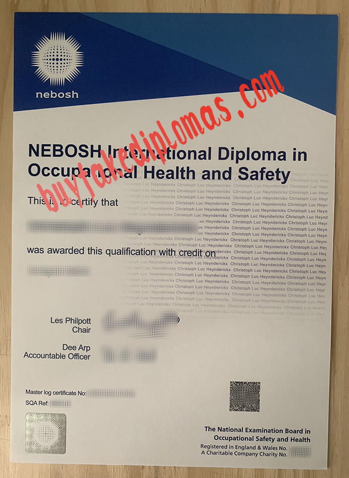Nebosh International Fake Diploma