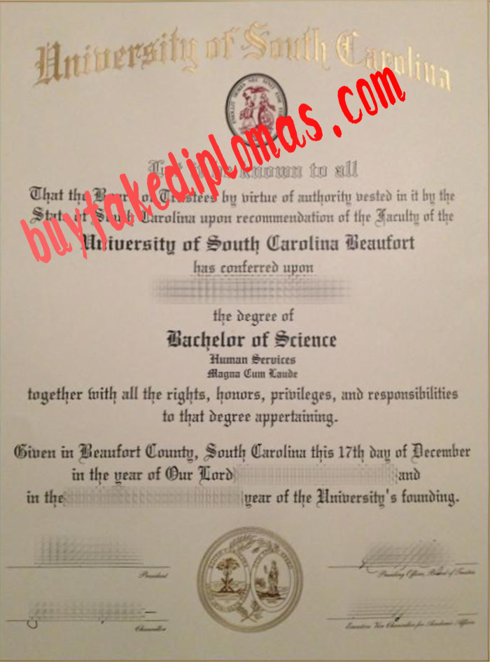 University of South Carolina Beaufort Fake Degree