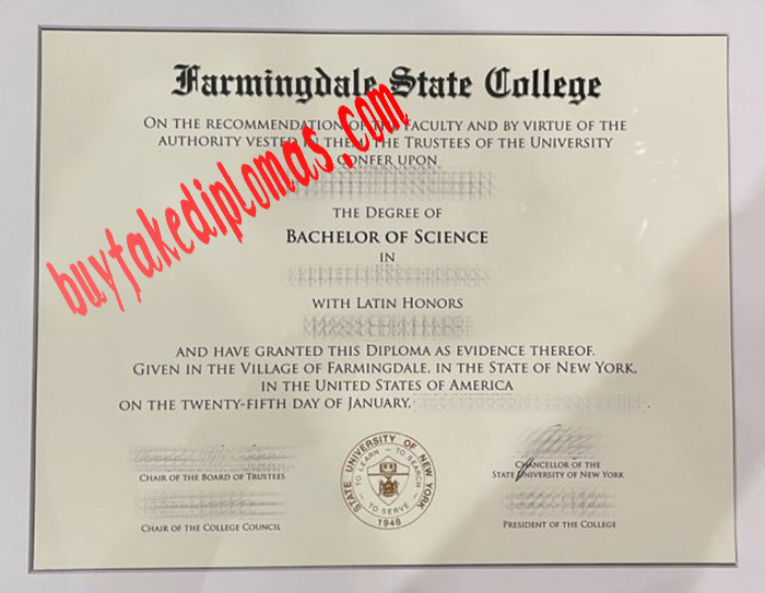 Farmingdale State College fake degree
