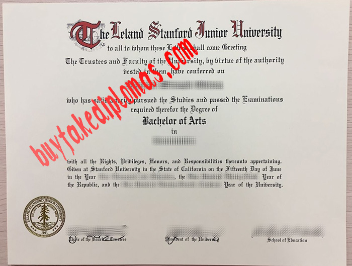 Leland Stanford Junior University fake degree
