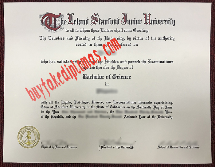 Stanford University fake diploma