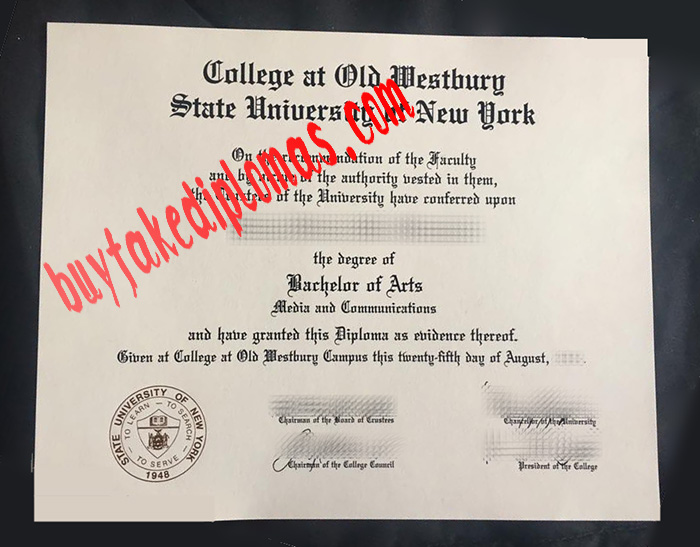 State University of New York College at Old Westbury fake degree