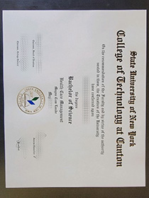 State University of New York College of Technology at Canton fake diploma