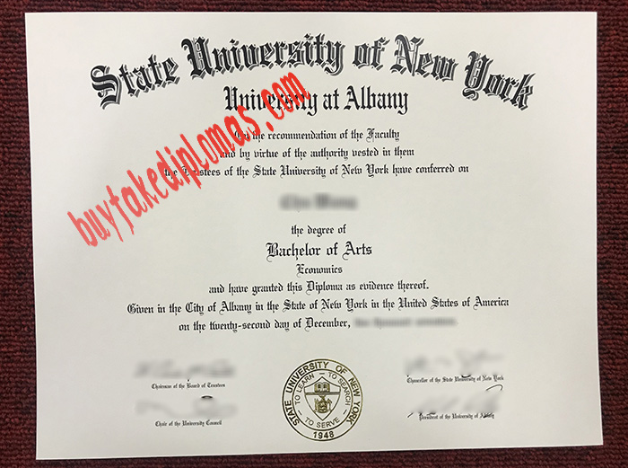 State University of New York University at Albany fake diploma