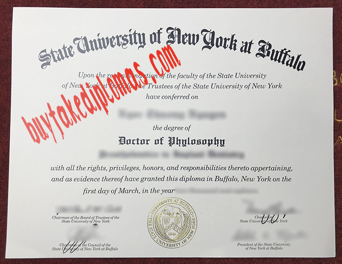 State University of New York at Buffalo fake diploma