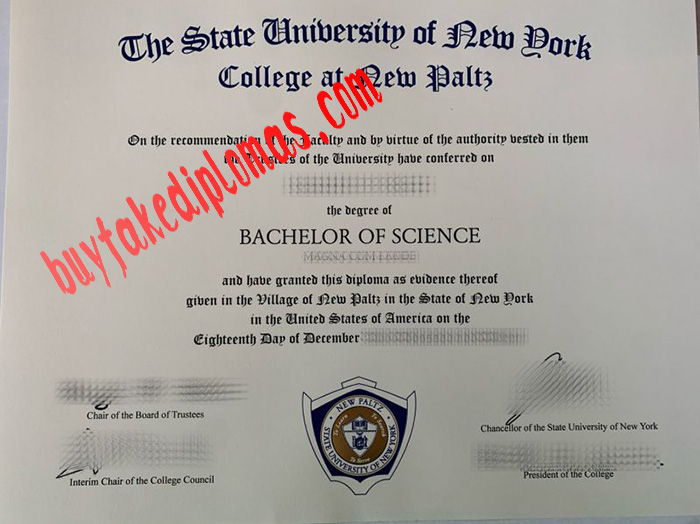 State University of New York at New Paltz fake diploma