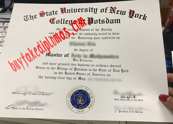 State University of New York at Potsdam fake diploma