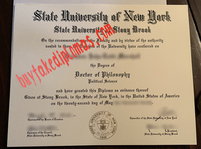 State University of New York at Stony Brook fake degree