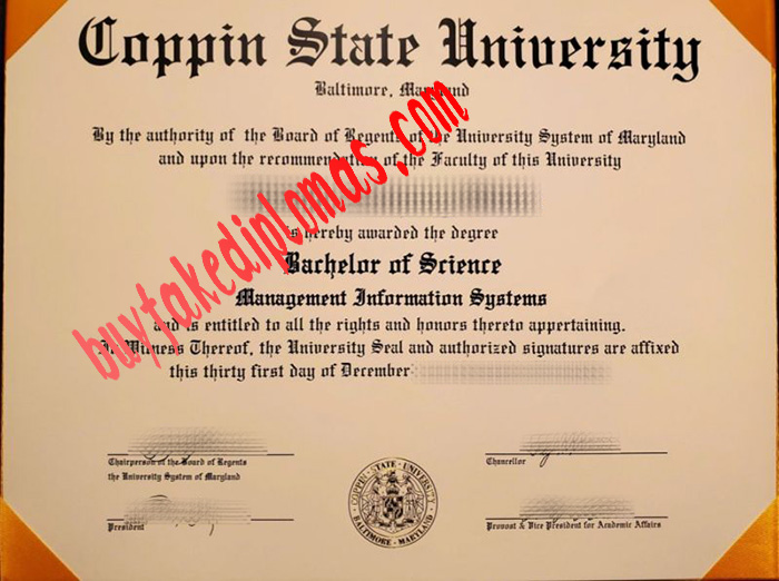 Coppin State University fake diploma