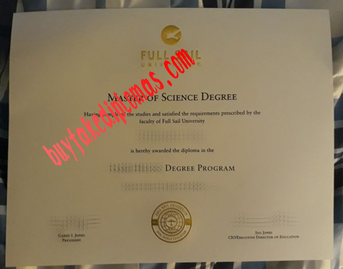 Full Sail University fake degree
