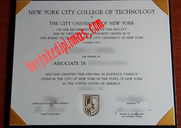New York City College of Technology fake degree
