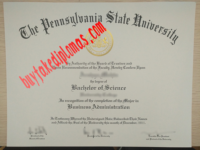 Pennsylvania State University fake diploma