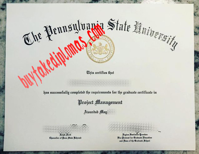Pennsylvania State University fake degree