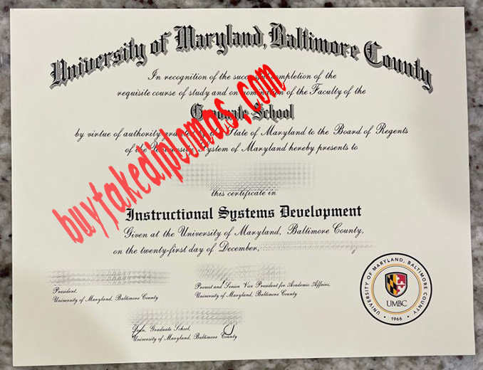 University of Maryland Baltimore Country fake diploma
