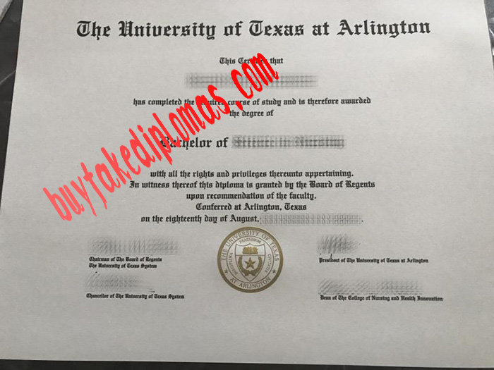 University of Texas at Arlington fake diploma