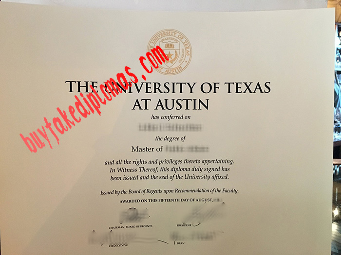 University of Texas at Austin fake diploma