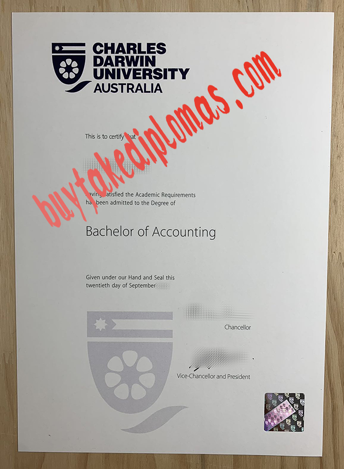 Charles Darwin University fake diploma