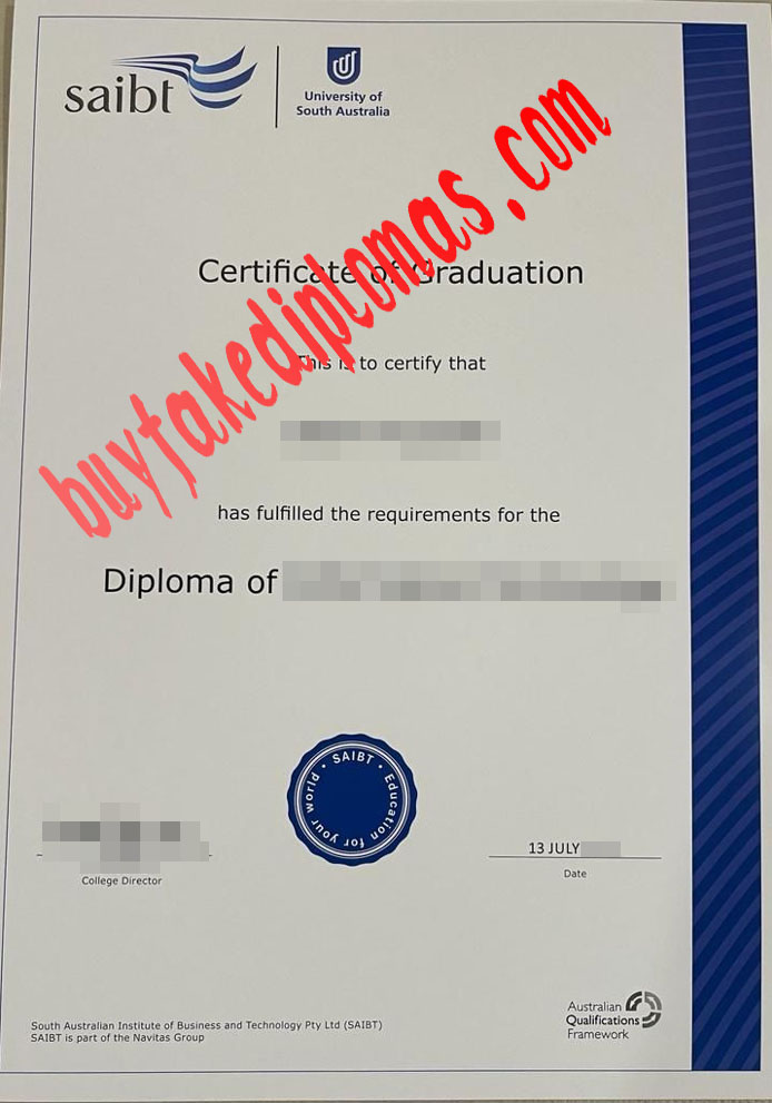 SAIBT fake diploma