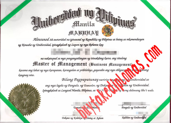 University of the Philippines fake diploma
