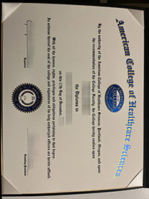 American College of Healthcare Sciences fake diploma