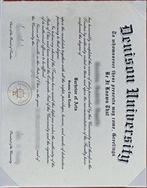 Denison University fake diploma