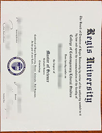 Regis University fake diploma