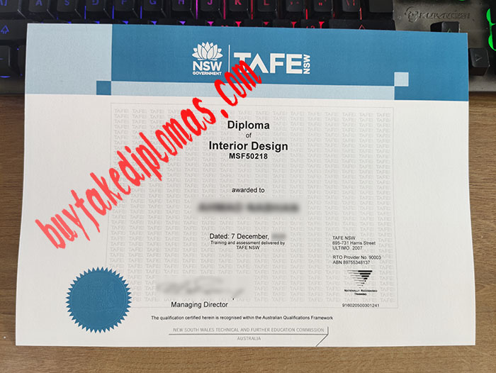 TAFE NSW fake diploma 