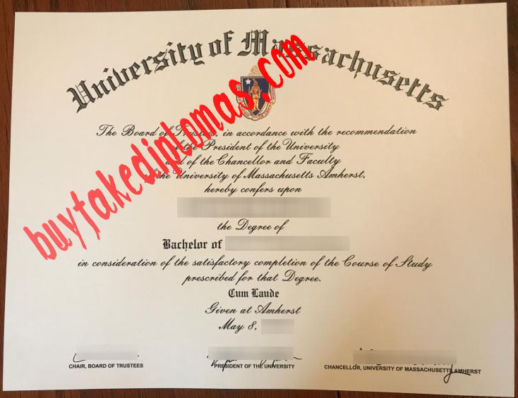 University of Massachusetts fake diploma